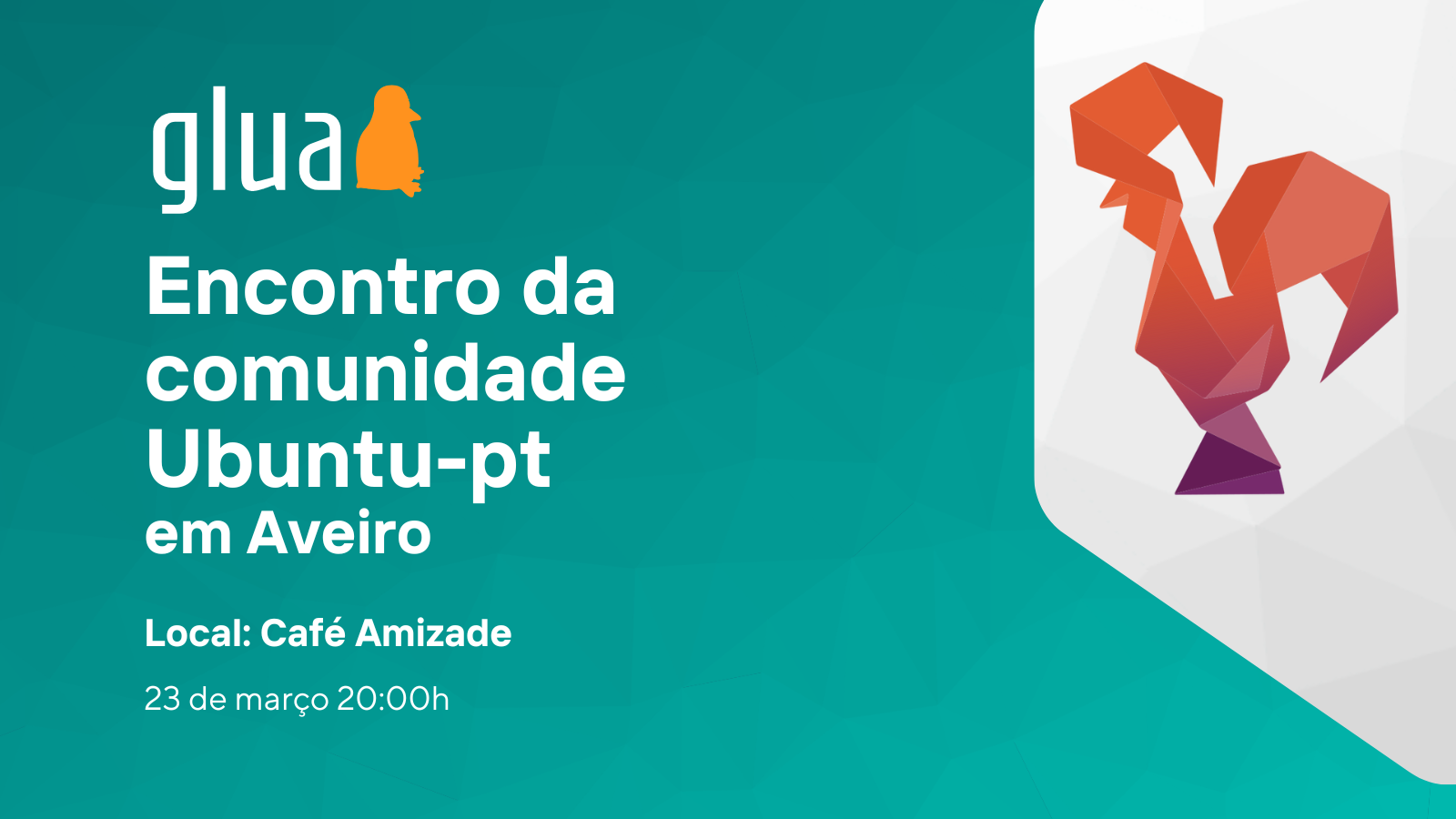 Cartaz do evento com algumas das informações em baixo escritas